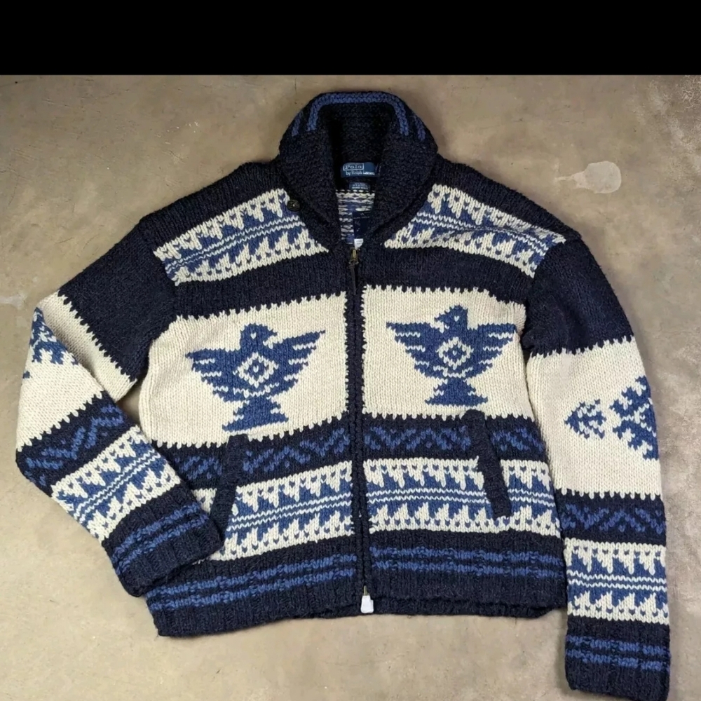 Ralph Lauren Cowichan hand knit Sweater